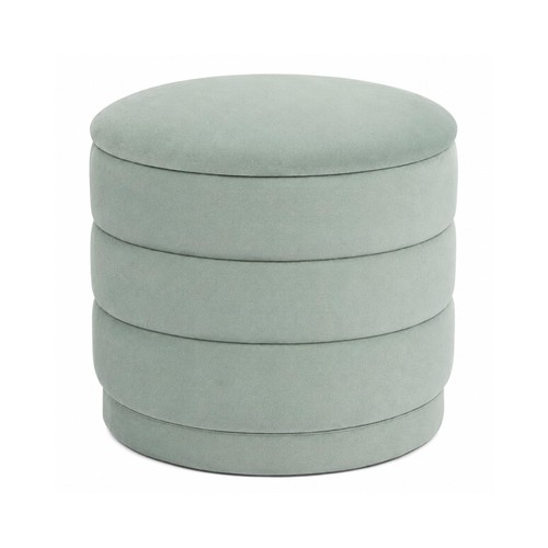 Round velvet storage - 15.4",