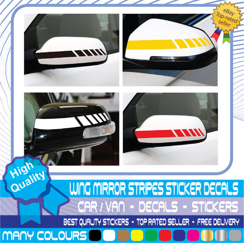 Wing mirror stripes car - stripes,