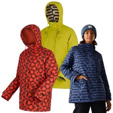 Regatta Orla Kiely Womens Mid Length Waterproof Insulated Jacket