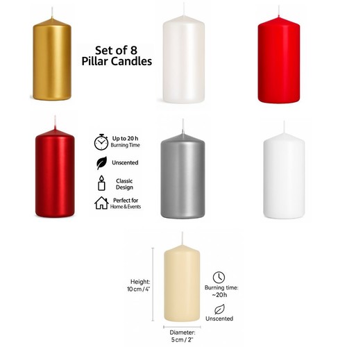 Pack pillar candles 11 - pillar,