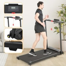Foldable Electric Treadmill Underdesk Running & Walking Home Fitness Machine Uk