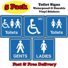Toilet Sticker Sign -