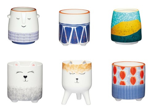 Kitchencraft ceramic planter - ceramic,