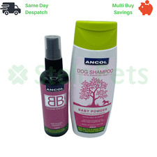 Ancol Dog Cologne and Shampoo Baby Powder Scent