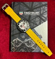 TAG Heuer 20mm Formula 1 F1 Yellow Rubber Watch Strap.