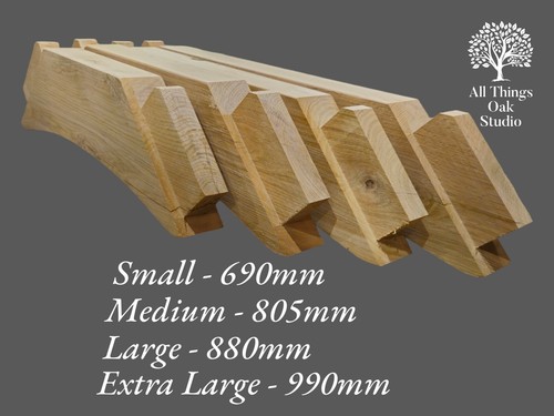 Oak curved straight - curved, back