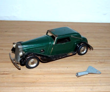 Vintage Triang Minic Green Vauxhall Cabriolet 19M Working With Key (09471)