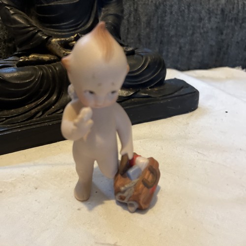 Kewpie porcelain doll figure - kewpie,
