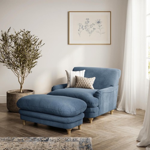 Denim blue oversized snuggle - denim,