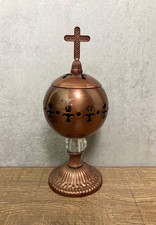 Vintage Church Incense Burner Charcoal Censer Christian Catholic Holder