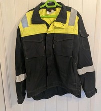 Haztec Mens Hi Viz Over shirt Jacket Work Wear FR AS Large