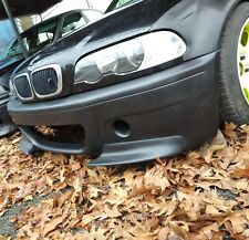 BMW 3 e46 sedan coupe CSL style front splitter big XL lip for m3 bumper 2pcs.