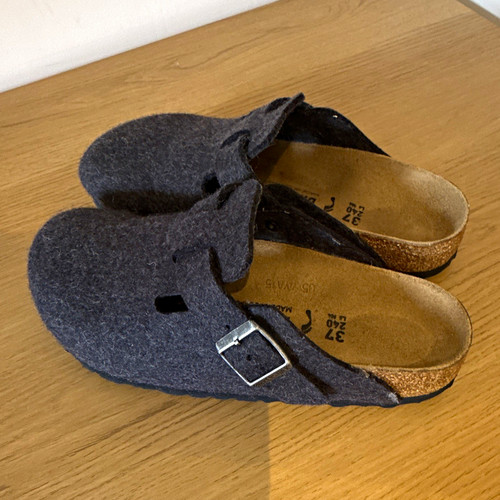 Birkenstock boston grey - grey, felt
