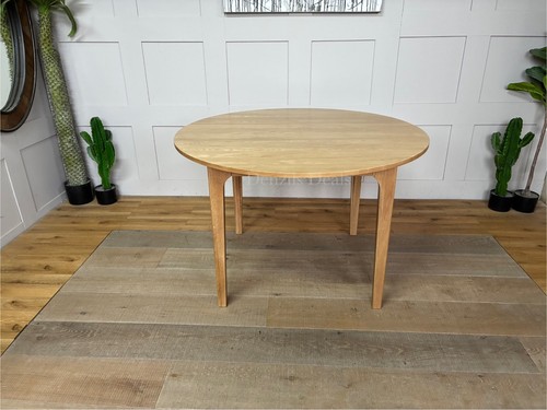 Oak round dining table - oak,
