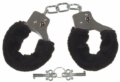 Fluffy furry handcuffs - handcuffs, fancy