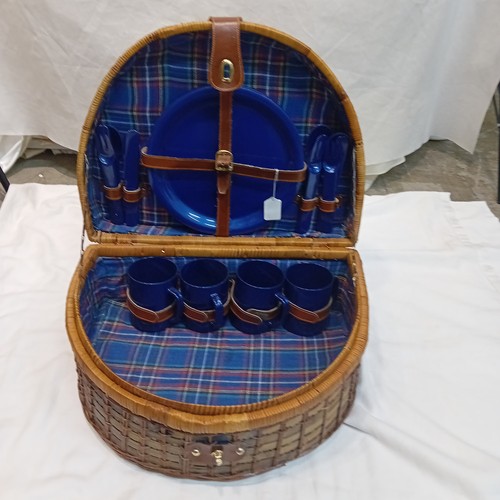 Wicker picnic basket set - wicker,
