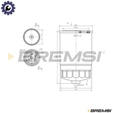FUEL FILTER FE0053 FOR ALFA ROMEO 33/Sportwagon 155 AR/6/Bus/Van/8 145 146 90