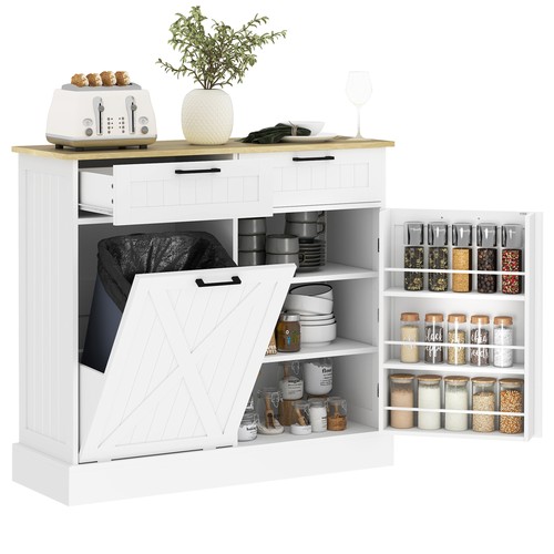 Homcom sideboard with - sideboard, trash