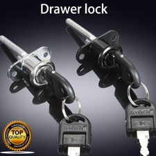 16/19mm Furniture Desk Draw Pedestal Lock Office Home Filing Cabinet Lock 2 keys