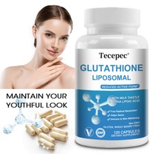 L-Glutathione Liposomal Capsules 1000mg Skin Whitening Detox Anti-Aging