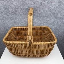 Wicker shopping basket hand - shopping,