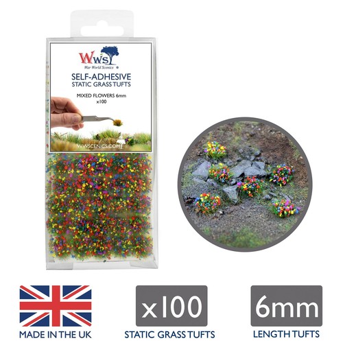 6mm static grass tufts - x, 100