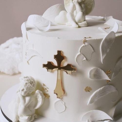 Christening cake topper - cake,