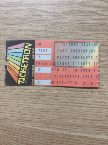 Michael jackson ticket stub - jackson,