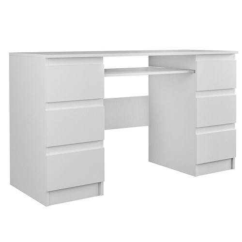 Large desk office white - desk, 6