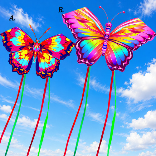 With string handle butterfly - &,