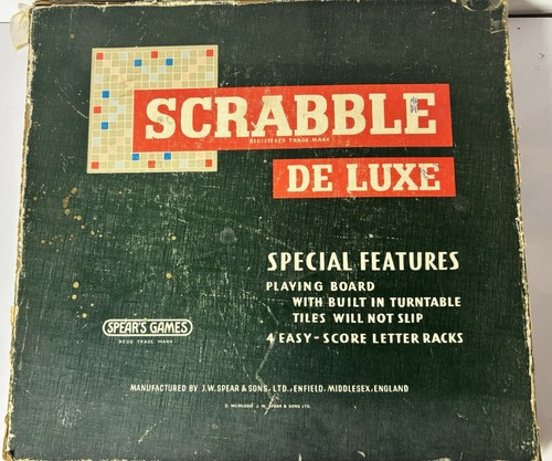 Vintage scrabble luxe board - scrabble,