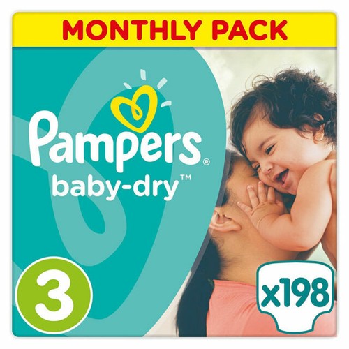 Pampers baby dry nappies - baby-dry,