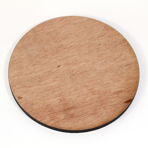 Round woodcoaster laser cut - round,