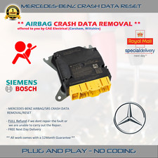 MERCEDES-BENZ SRS/AIRBAG MODULE - CRASH DATA REMOVAL/RESET - MOST ECU'S COVERED