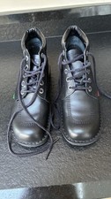Kickers Black Leather Boots UK