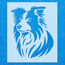 Border Collie Dog Stencil