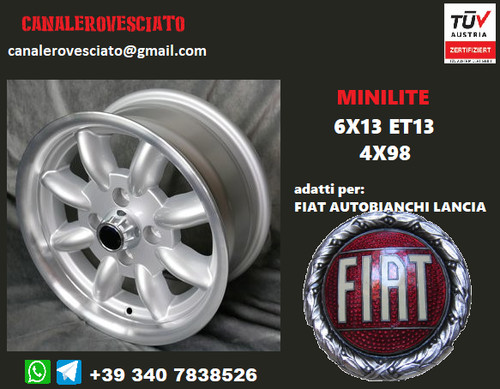 Alloy rim minilite 4x98 - alloy, 13