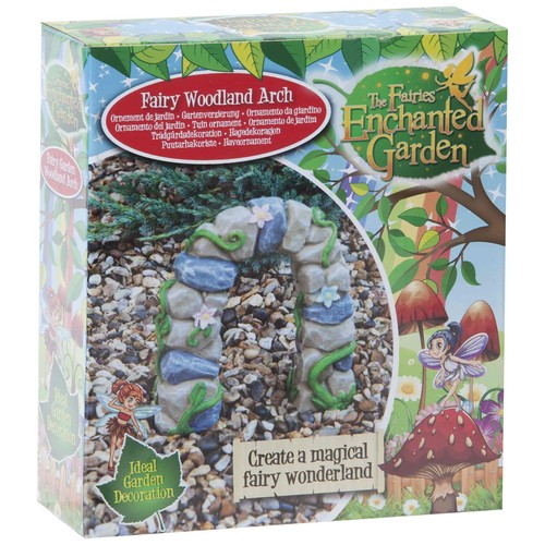 Stone arch fairy garden - stone, arch,