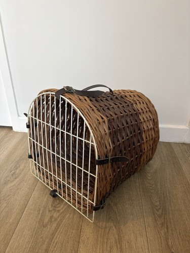 Vintage wicker cat - cat, carrier