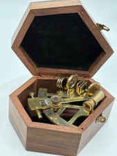 Vintage Nautical Brass Sextant