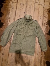 Vintage 1970s 1972 US Army Military M65 Field Jacket Vietnam War Era Small