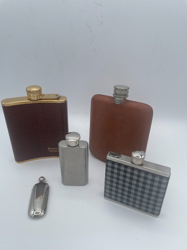 Vintage hip flask collection - hip,