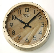 Vintage 37cm Smiths Wall Clock - Large Bakelite Mid Century Style Industrial