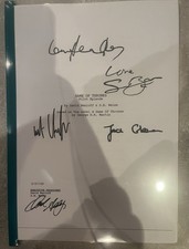 Signed - Game of Thrones Screenplay by George RR Martin (Authenticated)
