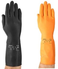 Ansell Marigold Extra Heavy Duty Strong Thick Rubber Gloves Cleaning Chemicals