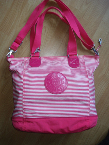 Kipling pink stripe - pink,