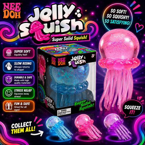 Needoh jellyfish squish toy - squish,