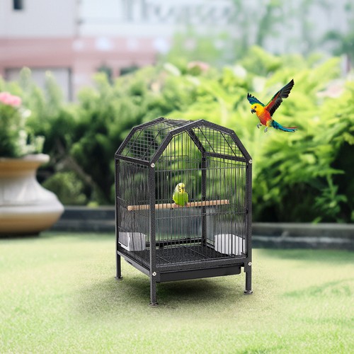 Metal bird cage with - with, for