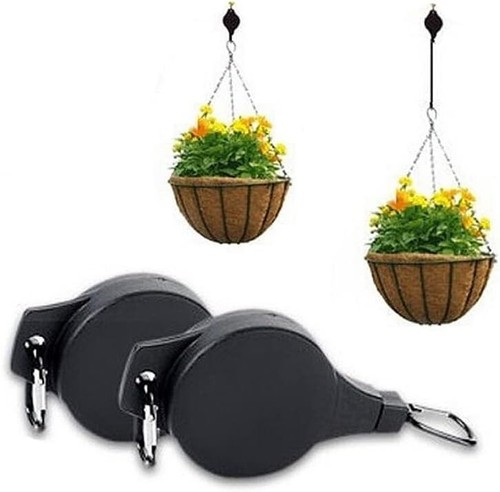 Hanging basket pully hook - 2x,