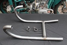 k750 DNEPR mt12   PAIR EXHAUST DOWNPIPES KNEES  with clamps